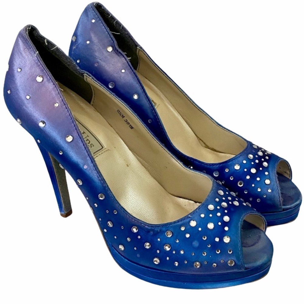 Touch Ups Women’s Royal Blue Platform Stilettos